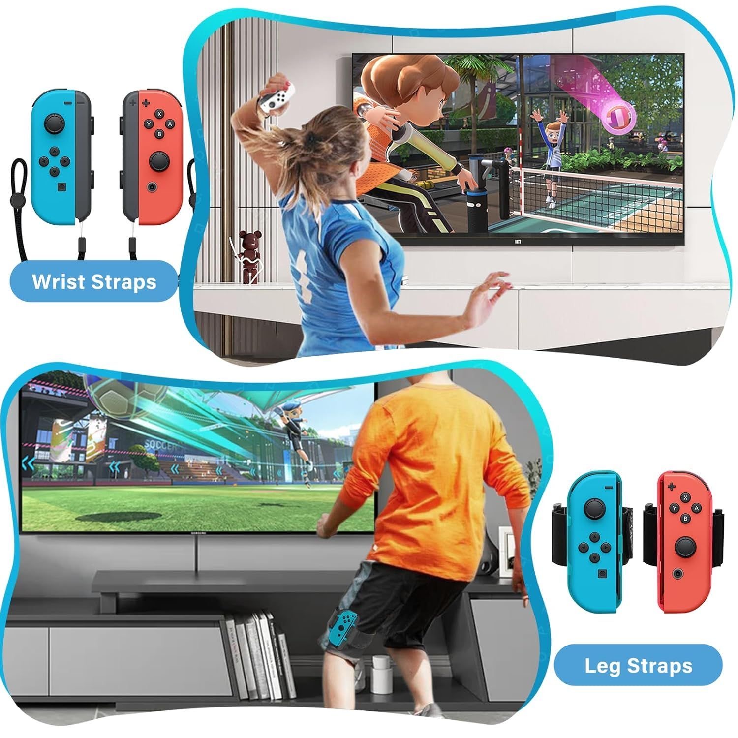 Gaming Kit Accessories Nintendo Switch - 2-in-1 for Nintendo Switch OLED gaming