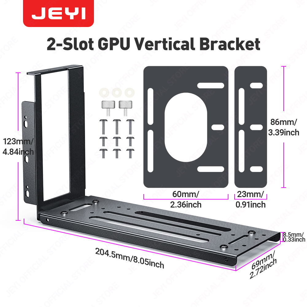 Vertical Gpu Bracket - JEYI Vertical Graphics Card Mounting Bracket