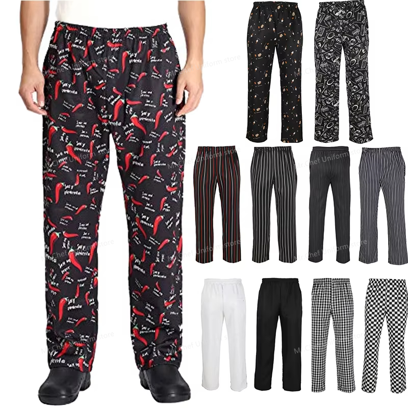 Gaming Kitchen Accessories - Chef Pants for Men Restaurant Kitchen