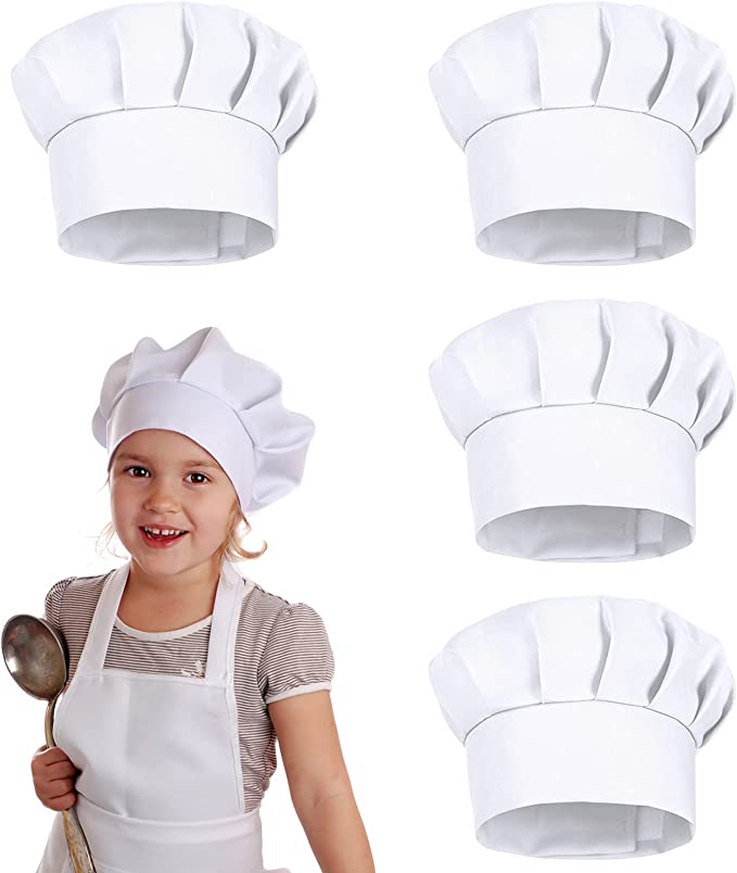 Gaming Kitchen Accessories - 4PCS White Party Cap Hat Costume