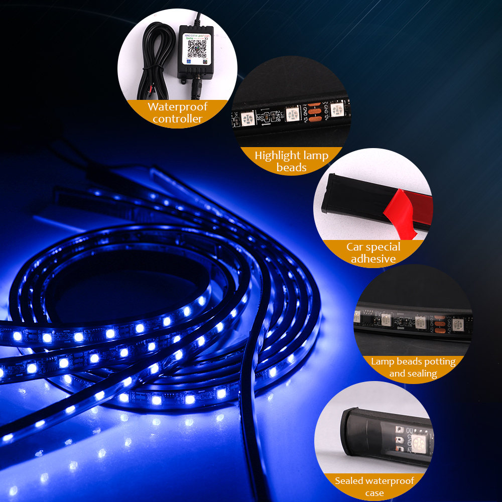 Neon LED RGB Car Underglow Bot - đánh giá và giá Rgb Hub Sync