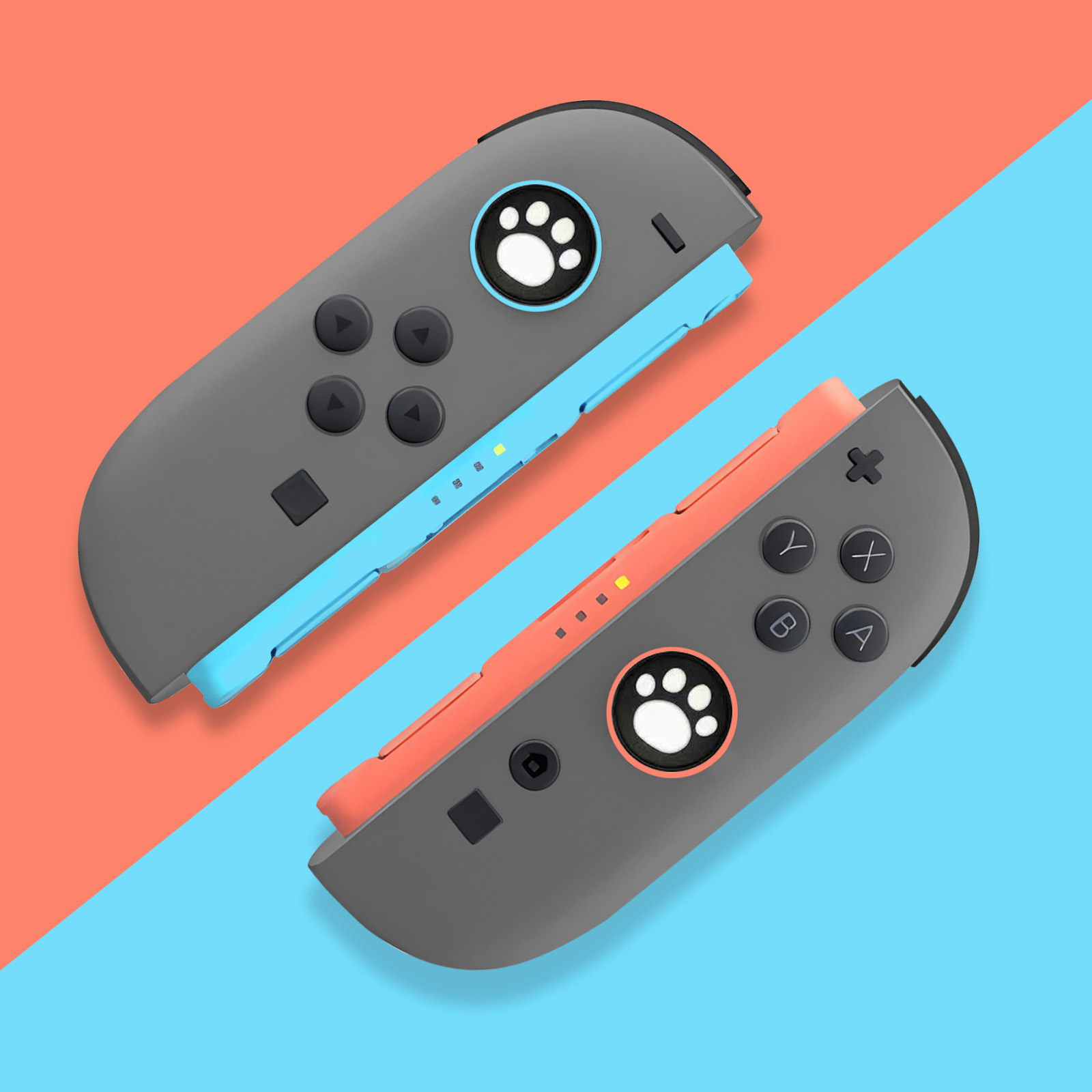 2pcs Cute Cat Silicone Grip Co - đánh giá và giá Gaming Kit Accessories Nintendo Switch