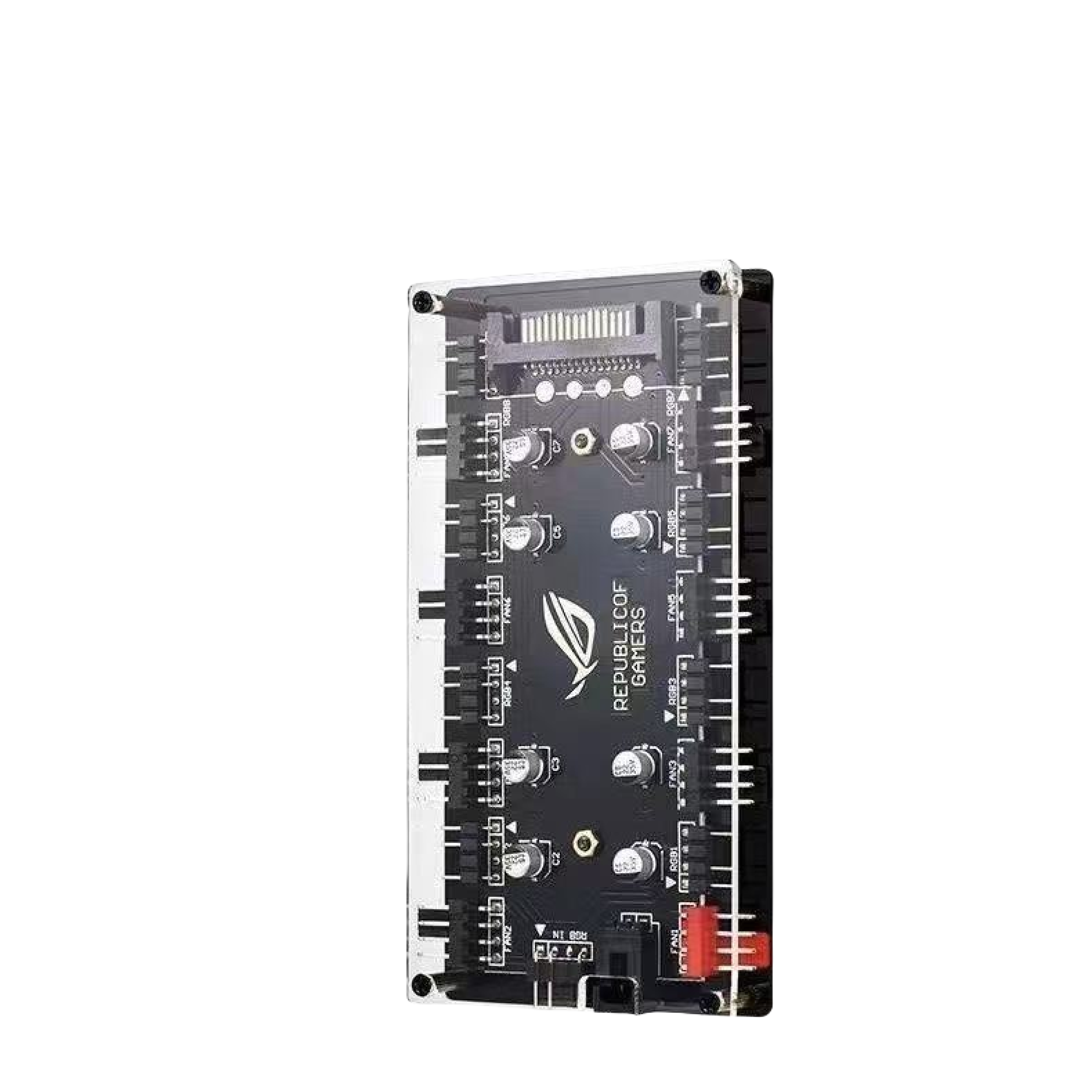 Dual 8-Port Fan Hub ARGB/PWM 2 - đánh giá và giá Rgb Hub Sync
