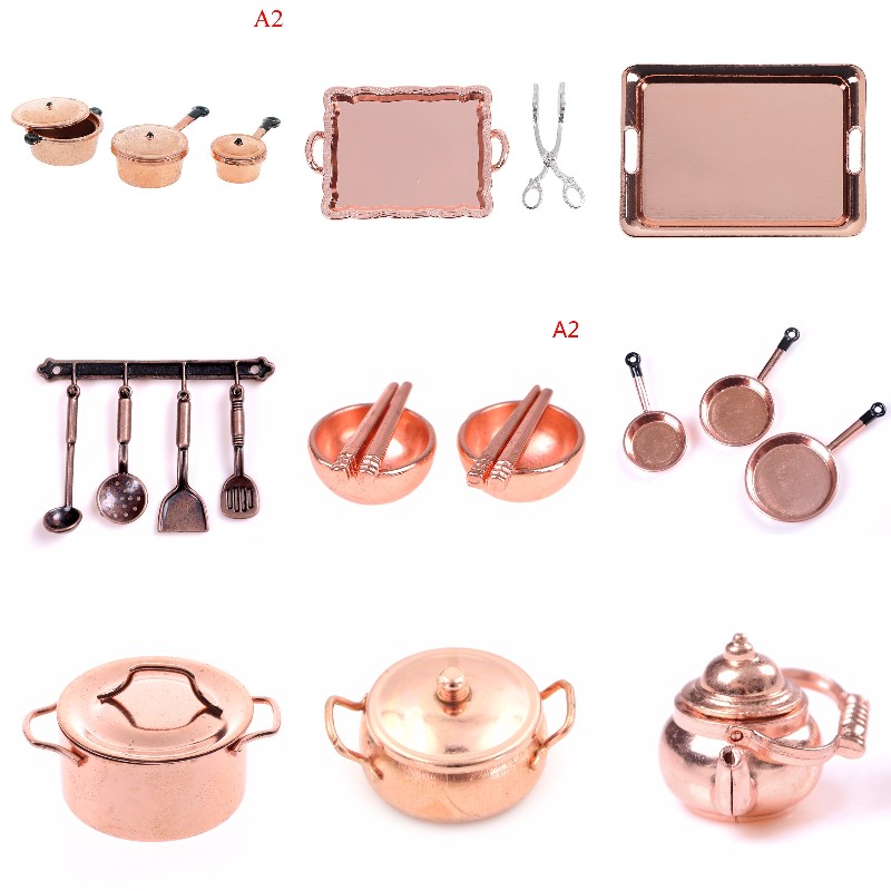 1:12 Scale Dollhouse Miniature - đánh giá và giá Gaming Kitchen Accessories