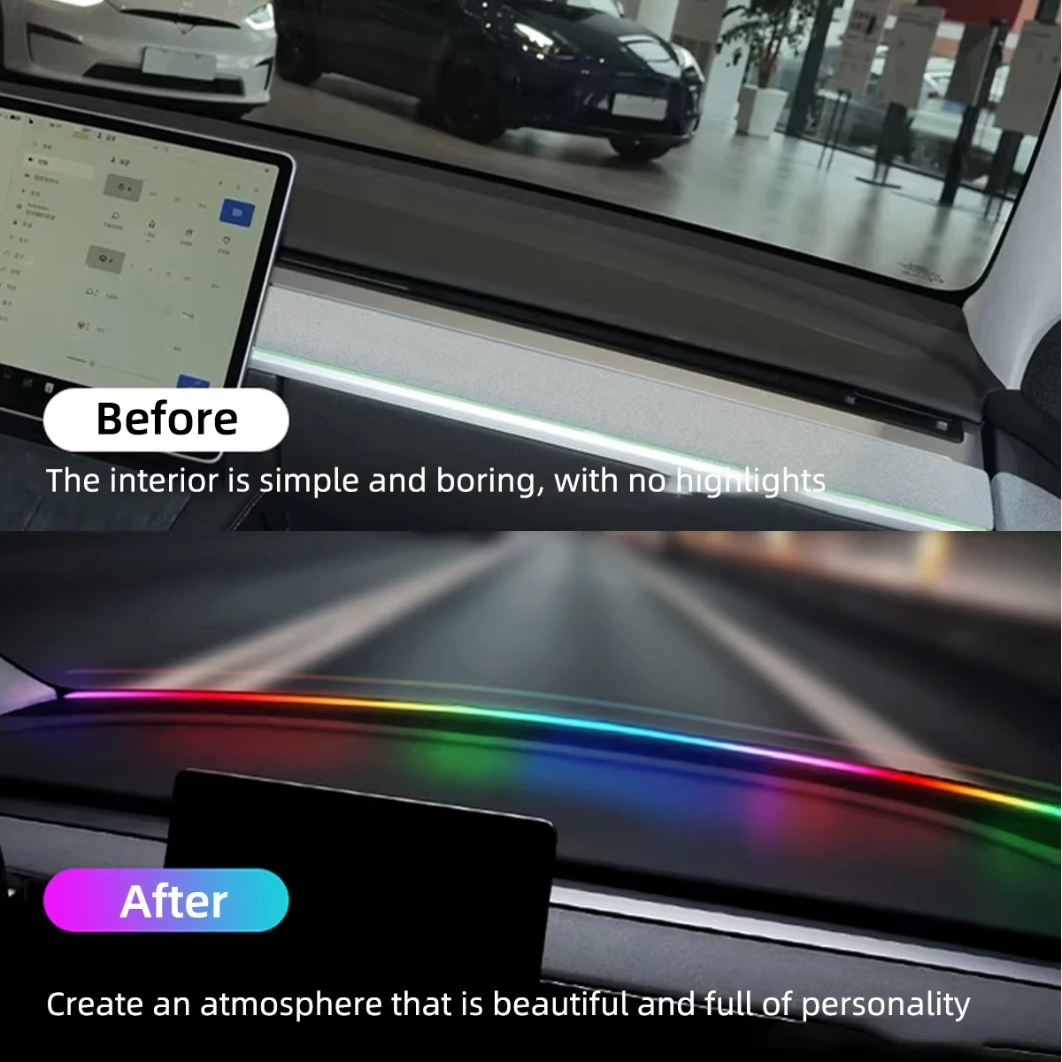 Front Windshield LED Atmospere - đánh giá và giá Rgb Hub Sync