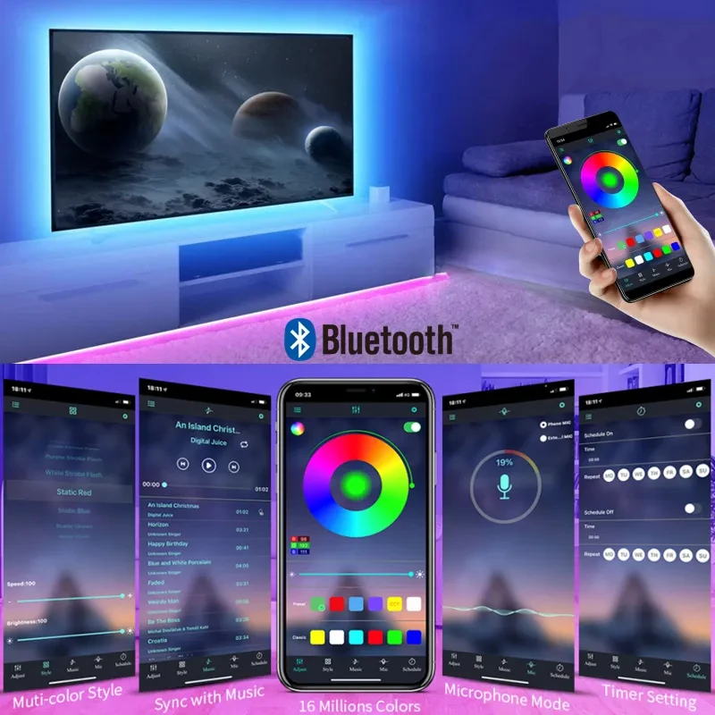 USB Led Strip Lights DC 5V RGB - đánh giá và giá Rgb Hub Sync