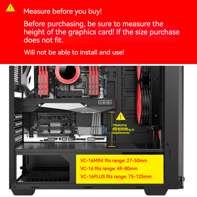 VC-16 Graphics Card GPU Holder - đánh giá và giá Vertical Gpu Bracket