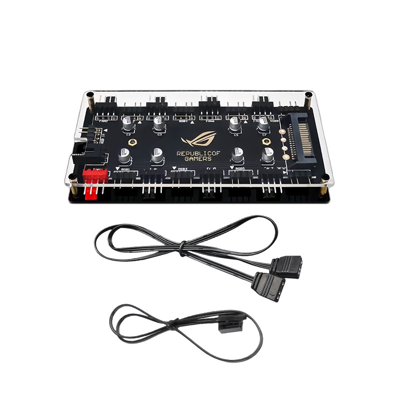 8 Port ARGB PWM Fan Hub, 5V 3P - đánh giá và giá Rgb Hub Sync