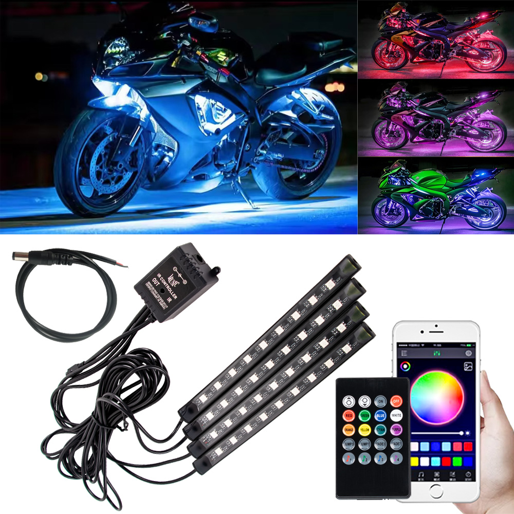 LED Motorcycle Car Atmosphere  - đánh giá và giá Rgb Hub Sync