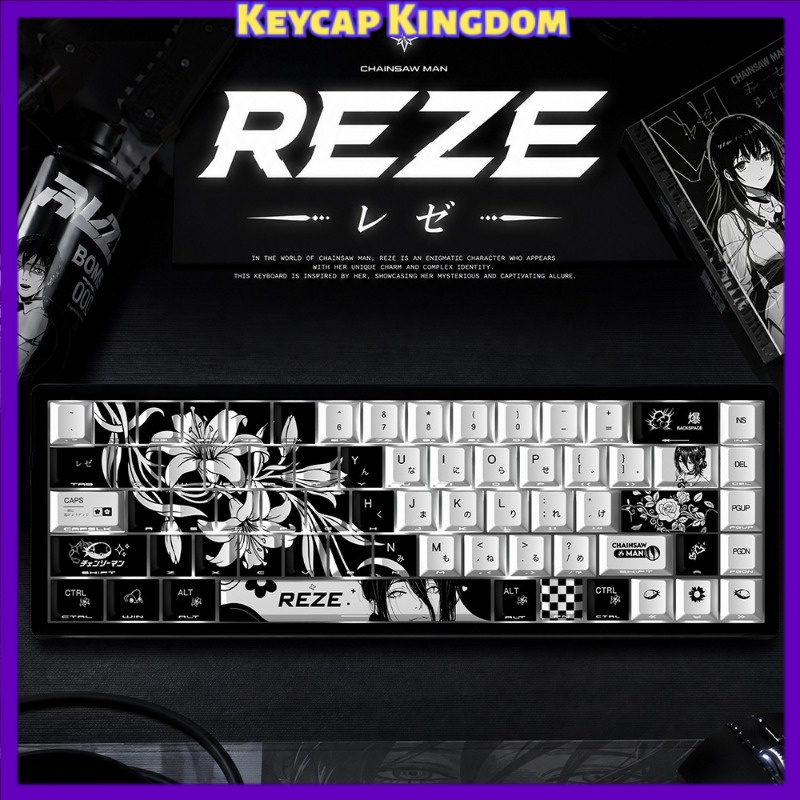 NEW Reze 5.0 Anime Keycaps Cha - đánh giá và giá Gaming Accessories Cute