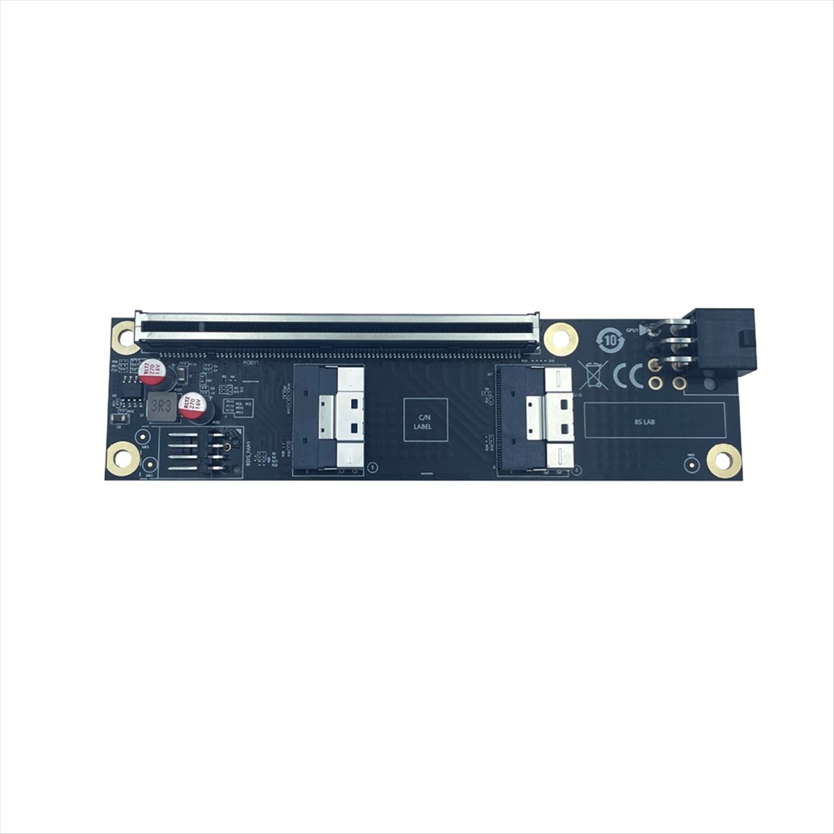 2 Port PCI-E 4.0 X16 to SlimSA - đánh giá và giá Vertical Gpu Bracket