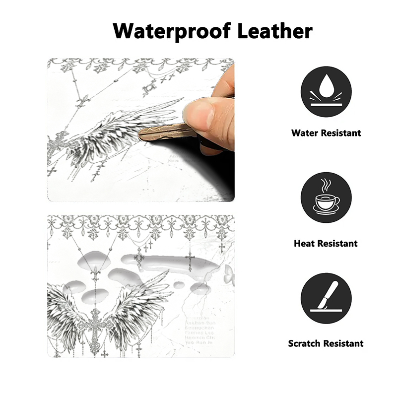 Leather Mousepad Black White A - đánh giá và giá Gaming Accessories For Desk
