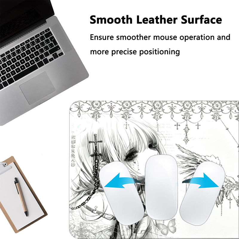Leather Mousepad Black White A - đánh giá và giá Gaming Accessories For Desk