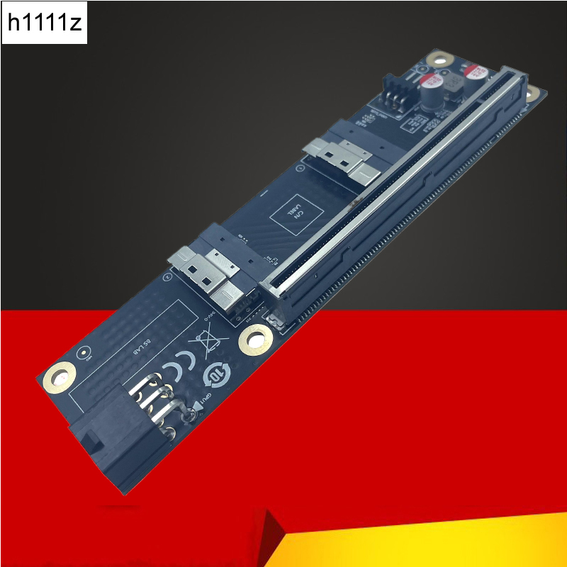 NEW 2 Port SlimSAS 8i x2 to PC - đánh giá và giá Vertical Gpu Bracket