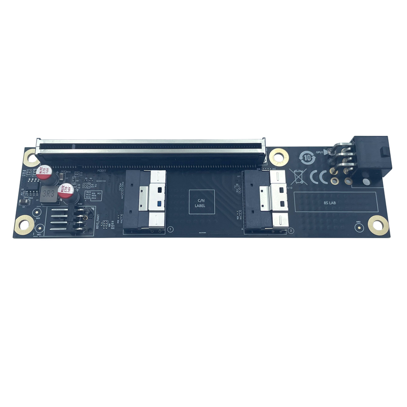 NEW 2 Port SlimSAS 8i x2 to PC - đánh giá và giá Vertical Gpu Bracket