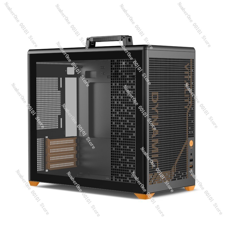 Portable MATX Computer Case wi - đánh giá và giá Case Mesh Panel