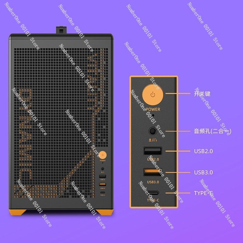 Portable MATX Computer Case wi - đánh giá và giá Case Mesh Panel